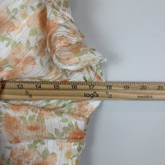 Altar'd State Tammy Floral Maxi Dress Womens Large Multi Ditsy Boho Cottagecore - Picture 10 of 11